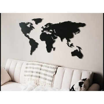 Carte du monde art mural