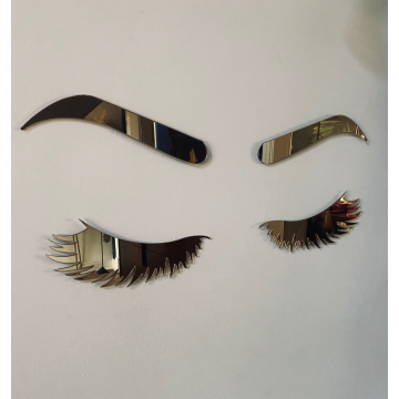 Décoration murale style Miroir SOURCILS et CILS