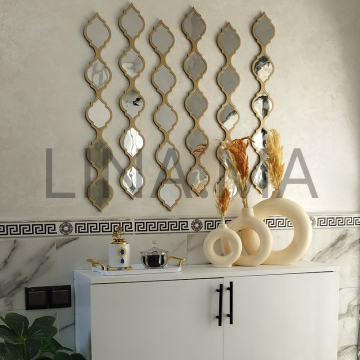 MIROIR flute doré DÉCORATION pour salon marocain