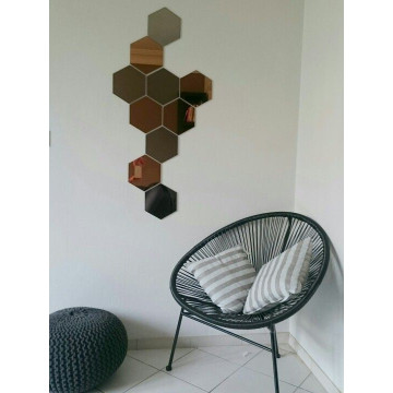 Miroir mosadas hexagone (10pcs)