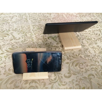 Support téléphone Abdo  en bois