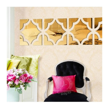 4 MIROIRS DE DÉCORATION EN DORÉ