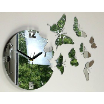 Montre décoration- papillon   Argenté M4