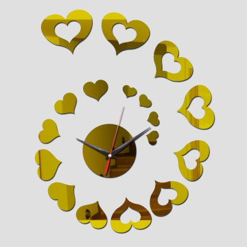 Montre décoration  -Cœur doré