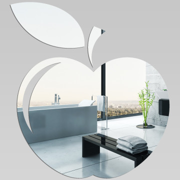 MIROIR DESIGN POMME ARGENTE