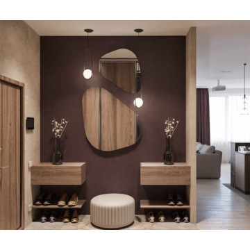 Miroir décoration argenté Nv design