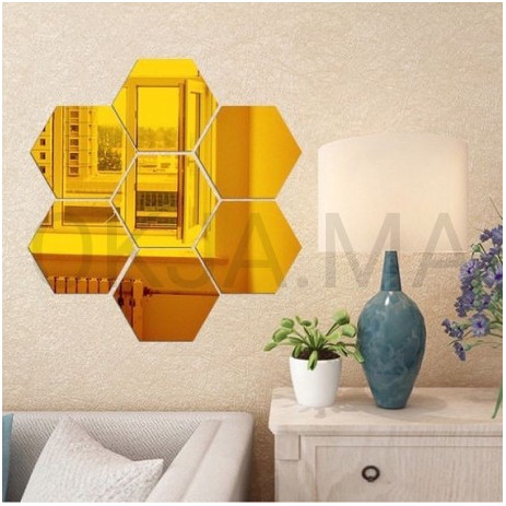 Miroir mosadas hexagon 7 pièces