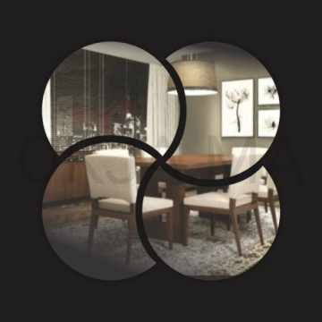 Miroir 4 cercle détaché  - décor spéciale
