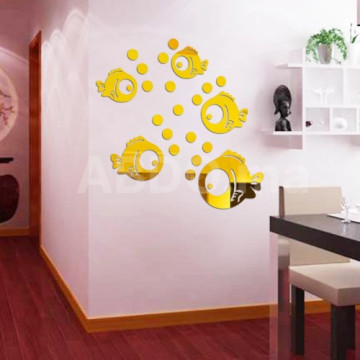 Miroirs stickers muraux poissons décoratifs