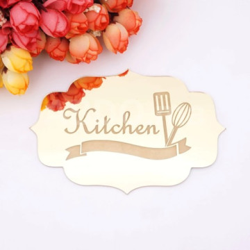 Cuisine sticker en miroir mural