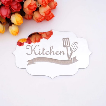 Cuisine sticker en miroir mural