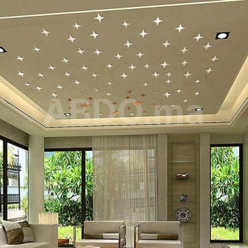 Décoration de plafond avec des stickers étoiles