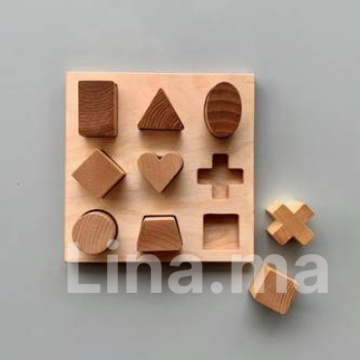 Planche en puzzle des différents forme