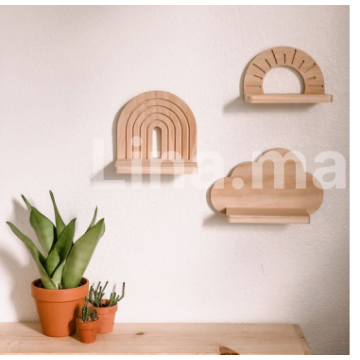 3 Etagères mural pour chambre enfants