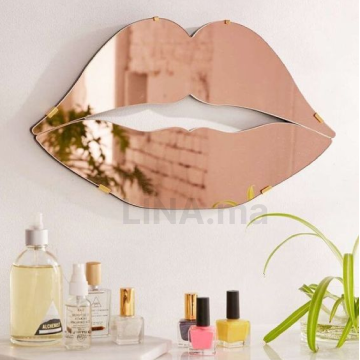 Miroir lèvre en couleur rose